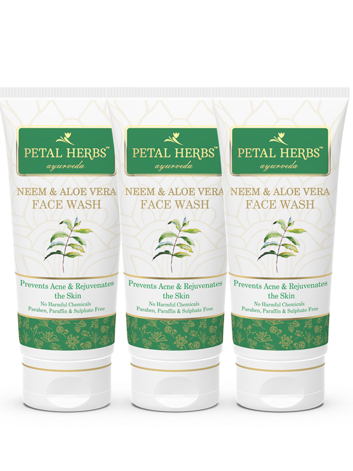 Natural Aloe Vera Gel to prevent pimples and acne, helps in healing of skin  cracks and rashes (Pack of 3) | Petal Herbs Ayurveda |Skin care |Beauty  |Makeup