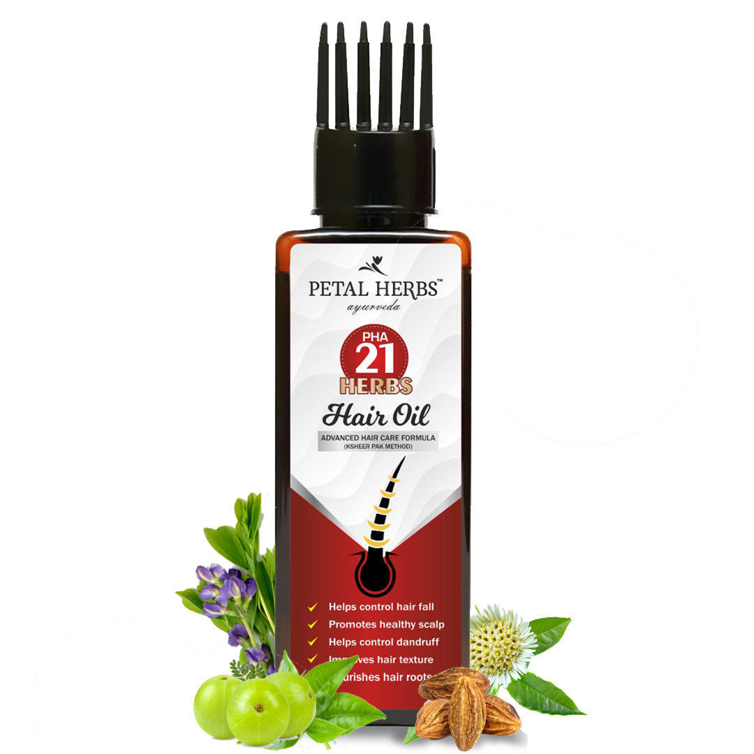 21 herbs Hair oil to control dandruff and reduce hair fall